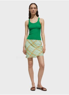 MANGO Scoop Neck Ribbed Top  - Image 4