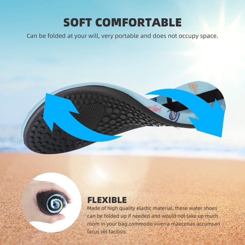 ATHMILE Water Shoes for Women Men Quick-Dry Aqua Socks Swim Beach Barefoot Yoga Exercise Wear Sport Accessories Pool Camping Must Haves Adult Youth Size - Image 4