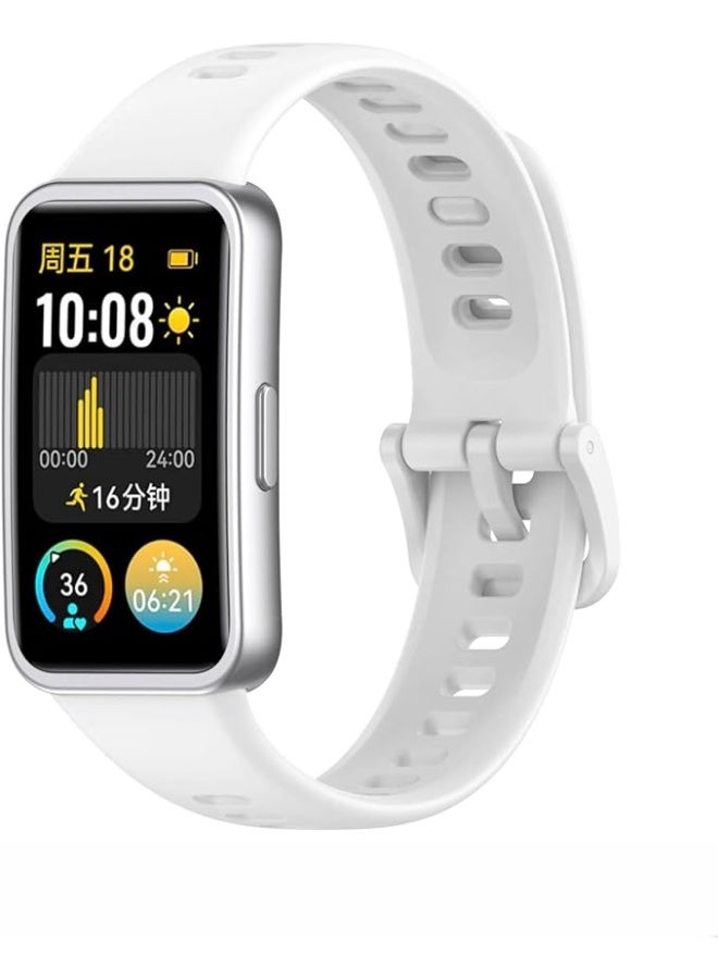 Compatible with Honor Band 10 Silicone Strap Waterproof Breathable Sport Band 10 Strap for Women Men. - Image 1