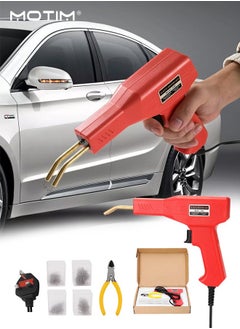 Motim Portable Plastic Welders Machine, Car Bumper Hot Staplers Machine, Staple PVC Car Bumper Repair Kit with Plier, Staples Welding Tool, 4 Types Nails  - Image 1