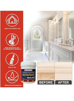 Generic 300g Multi-Purpose Waterproof Crack Sealing Adhesive with Brush, Waterproof Clear Glue for Ceiling Sealing and Gap Filler for Walls and Tiles, Suitable for Wet Areas  - Image 4