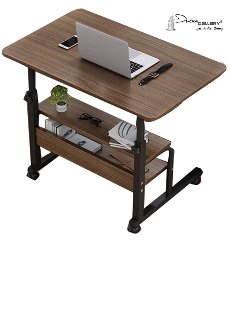 DubaiGallery Outdoor side table, small sofa, coffee table Lazy Bedside Table Mobile Laptop Table Sofa Side Laptop Notebook Desk Pc Stand Height Adjustable, Portable and Sturdy for Living Room, Bedroom and Balcony - Image 1