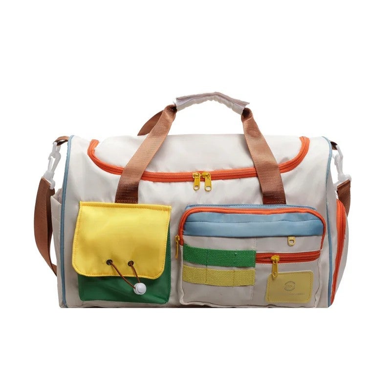 Y&D Fashion Casual Sports Fitness Bag Girl Cute Duffel Bag for Boarding - Image 1