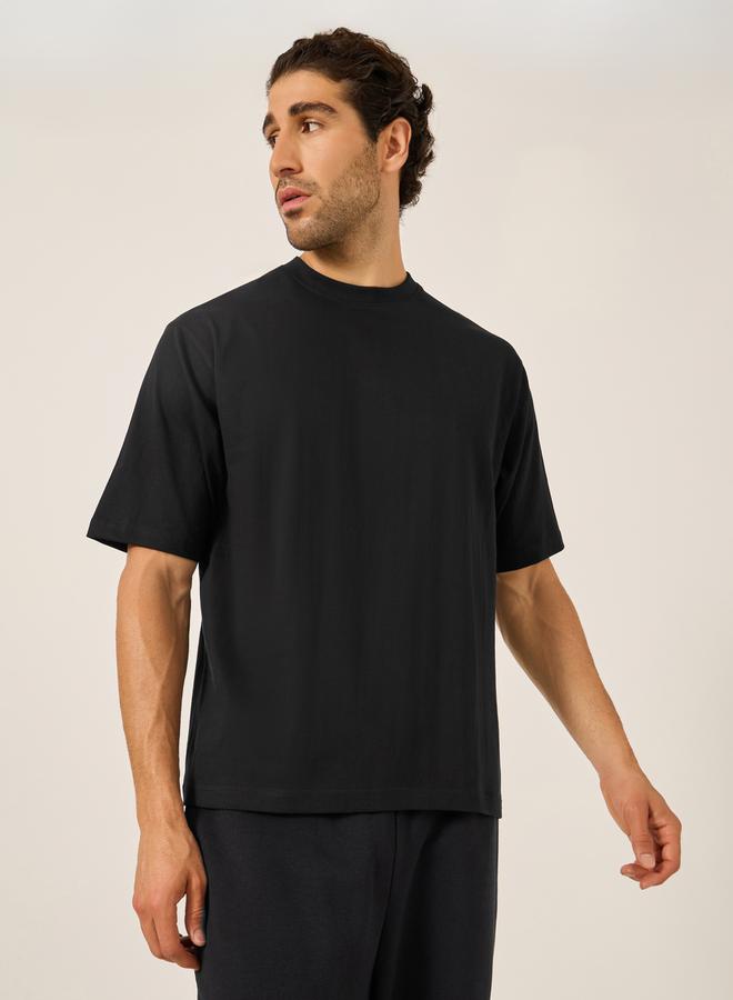 Styli Slogan Printed Jersey Oversized T-Shirt  - Image 3