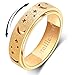 OreilleStar Anxiety Ring for Women Fidget Ring Spinner Rings Stainless Steel Moon Star Fidgit Ring for Women Gold Plated Size 6 - Image 3