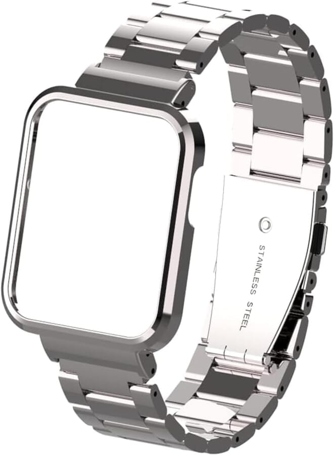 Next Next store Compatible with Xiaomi Mi Watch Lite Band Stainless Steel Replacement Wristband with Metal Case