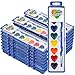 ARTLYMERS 24 Pack Water Color Paint Sets for Kids 8 Colors Heart Watercolor Paint Set with Paintbrush Washable Valentines Gifts Art Supplies for Preschool Classroom Party Favor Prizes Exchange - Image 2
