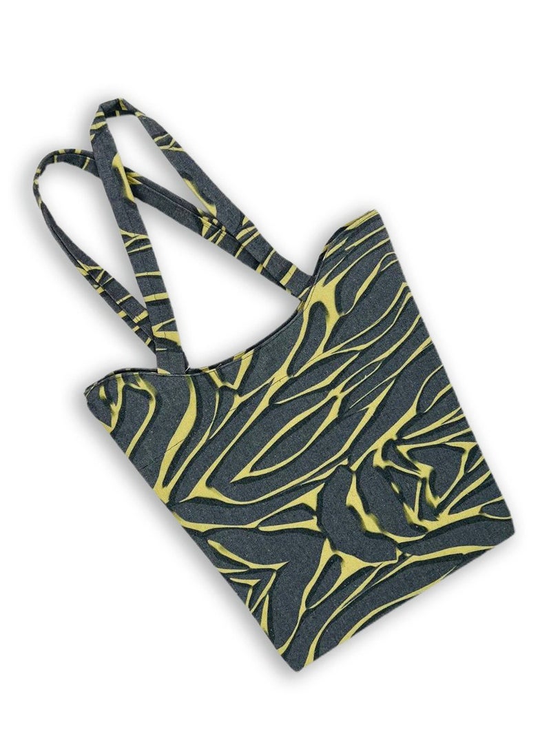 حقيبة يد حريمي كتان مطبوعة W230008B