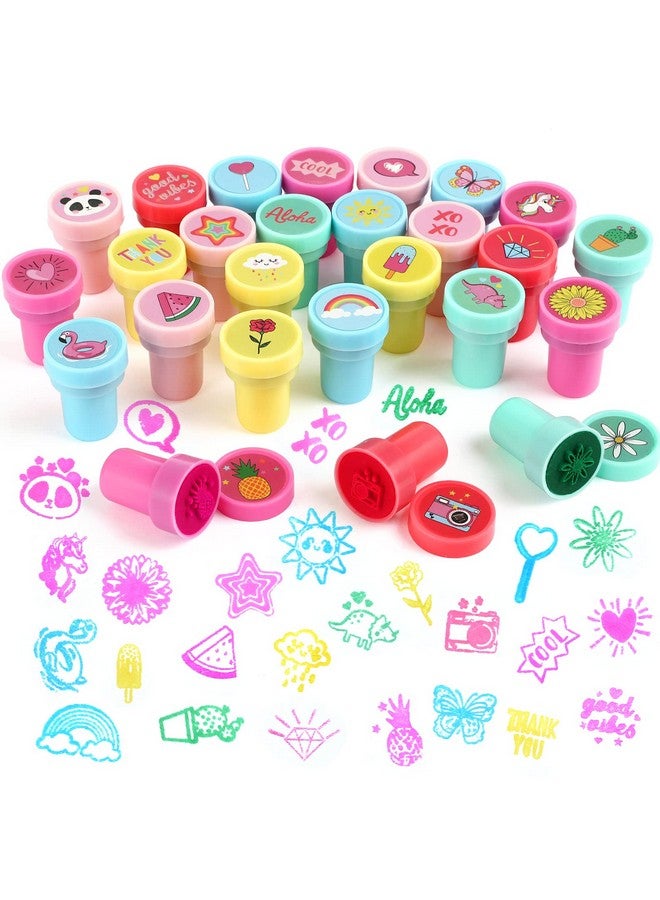 Kesote Assorted Stamps For Kids 26Pcs Self-Inking Stamps For Easter Egg Halloween Christmas Stuffers, Birthday Party Favor For Kids, Teacher Stamps - Image 1