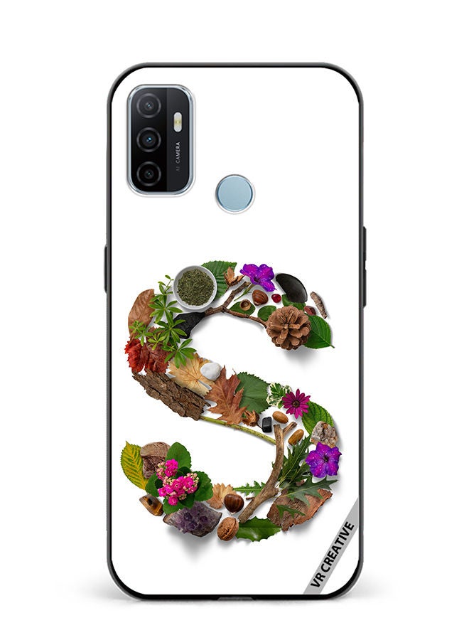 VR CREATIVE Protective Case Cover For Oppo A53 Alphabet S Design Multicolour - Image 1