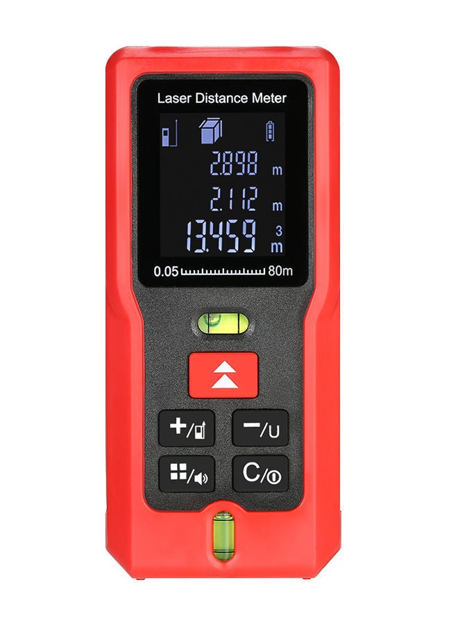 نيبمينينت مقياس مسافة ليزر رقمي يدوي مزود بشاشة LCD أسود/أحمر  - Image 1