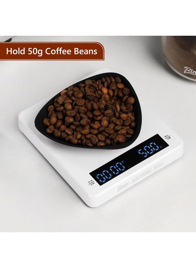 Bincoo Flexible Silicone Coffee Bean Dosing Cup, 2 Pack Weigh Boat Container, No Mess Pouring, Compatible as a Weighing Tray, Coffee Bar Espresso Accessories - Image 4