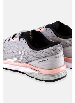 361 Degrees Women Strata Lace Up Running Shoes, Grey  - Image 3