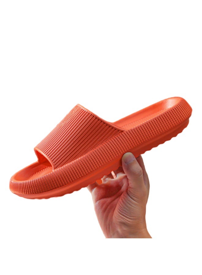Sevfun Qisefang Slippers For Men, Comfortable Home Use, Extra Large Size, Non-slip Thick Sole, Medical Grade Eva, Bathroom Sandals For Women, Orange, Size 36-37 - Image 2