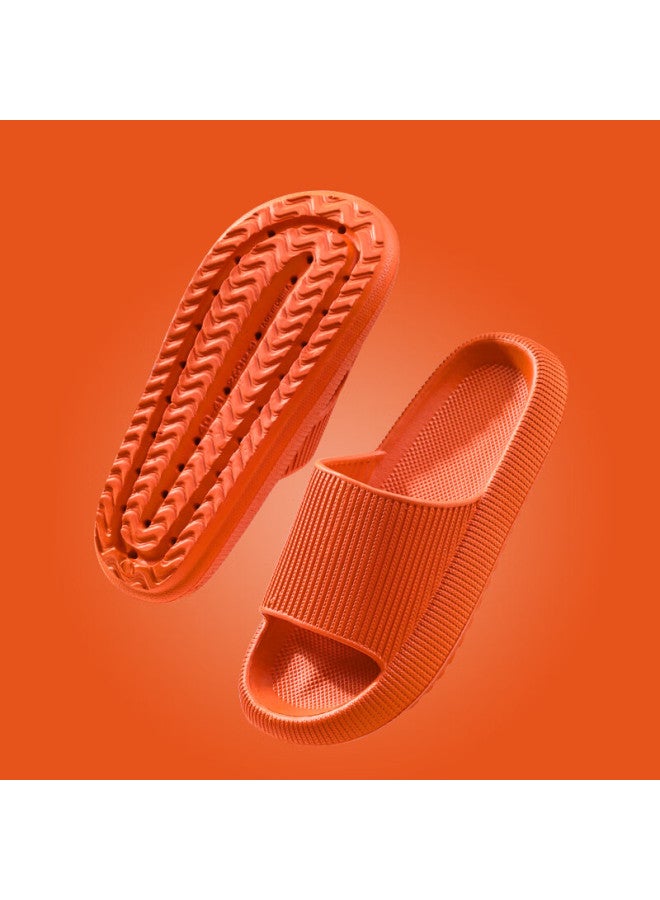 Sevfun Qisefang Slippers For Men, Comfortable Home Use, Extra Large Size, Non-slip Thick Sole, Medical Grade Eva, Bathroom Sandals For Women, Orange, Size 36-37 - Image 1