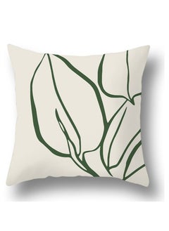 Y&D Green botanical abstract geometric print pillowcase pillow cover 45*45cm 