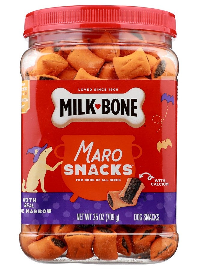 Milk-Bone MaroSnacks Dog Snacks, Halloween Dog Treats, 25 oz. Canister - Image 1