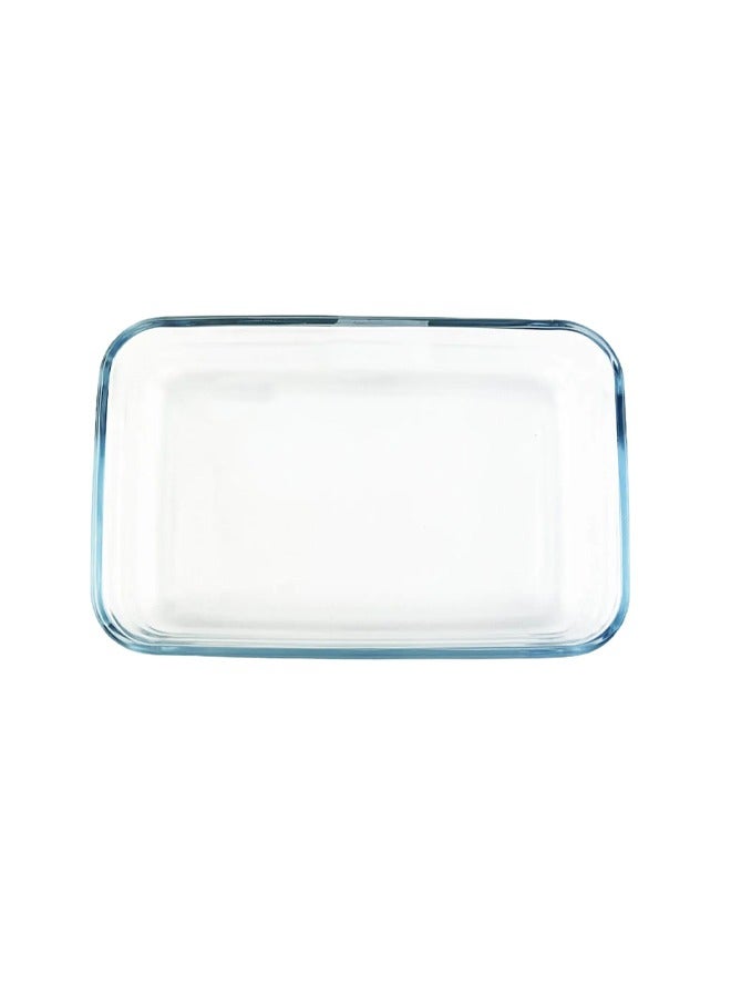 Mirolex Glass Oven Tray with Rectangular Plastic Lid 1000ml - Image 5