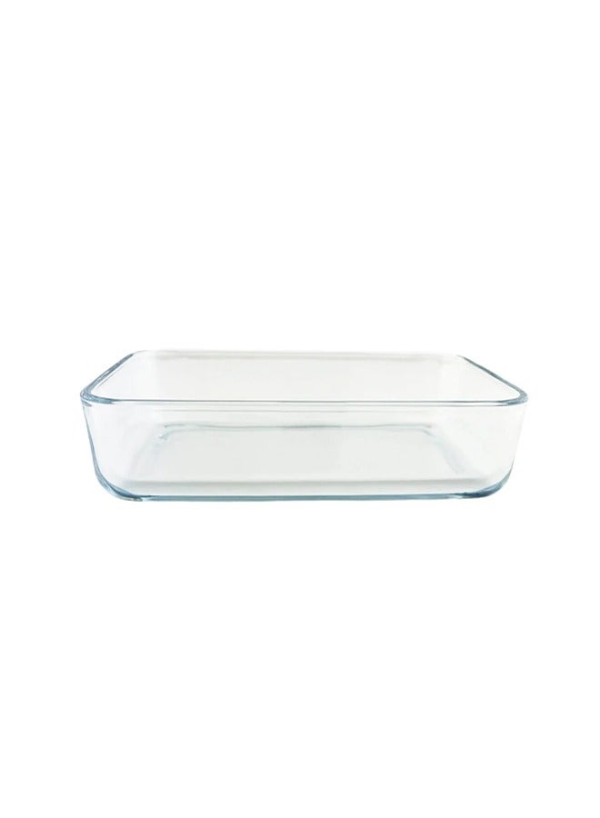 Mirolex Glass Oven Tray with Rectangular Plastic Lid 1000ml - Image 4
