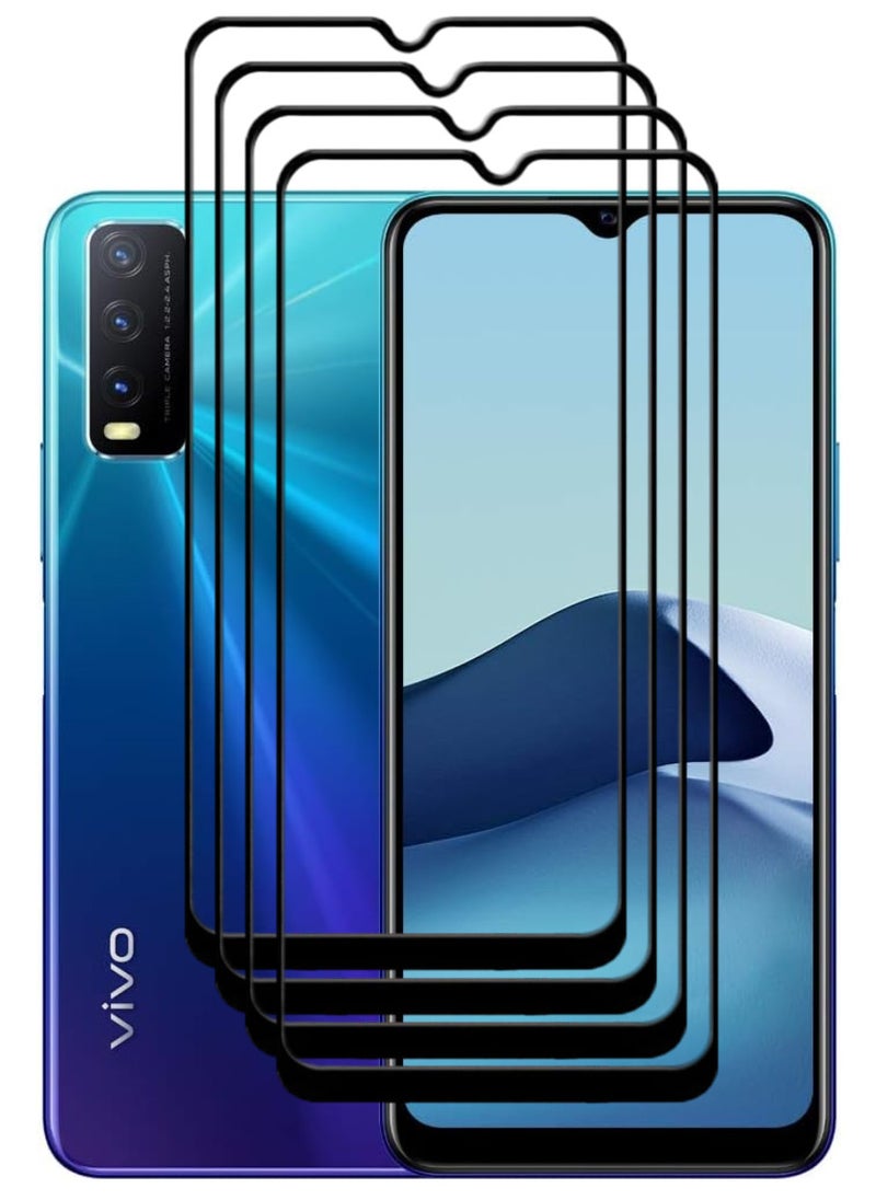 ACLIX 4 Pieces Antistatic ESD Dustproof Premium Quality High Definition Tempered Glass Screen Protector Designed For vivo Y20 - Image 1