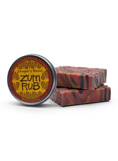 Indigo Wild Zum Bar Goats Milk Bundle  Dragons Blood  2 3 oz Soap Bars and 1 25 oz Zum Rub Moisturizer