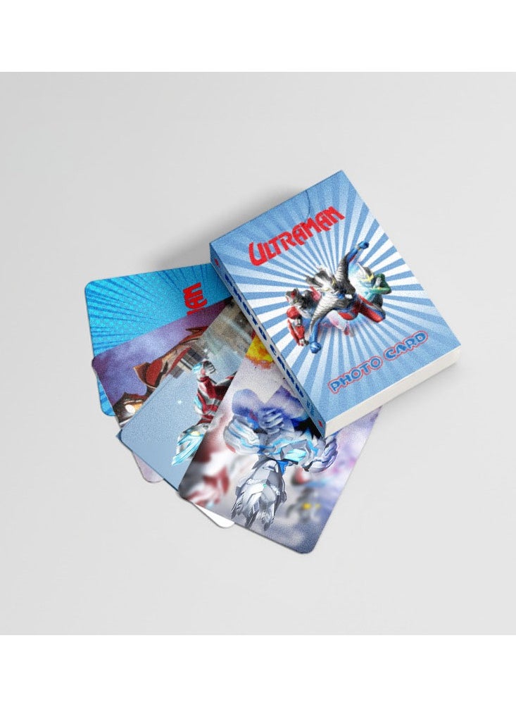 EHOME 50 boxed anime Ultraman non-repeating laser lomo card collection card postcards  - Image 3