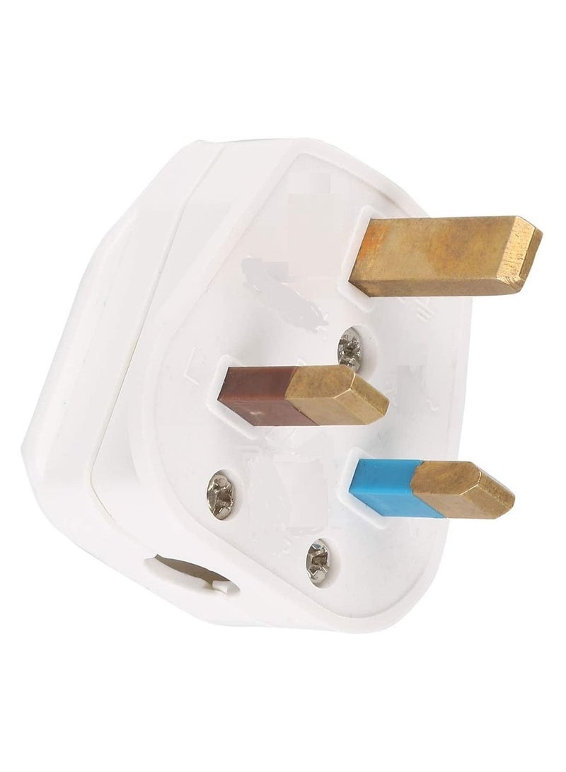 AL RAMIZ قابس كهربائي رئيسي بلاستيكي أبيض مكون من 3 دبابيس - Image 2
