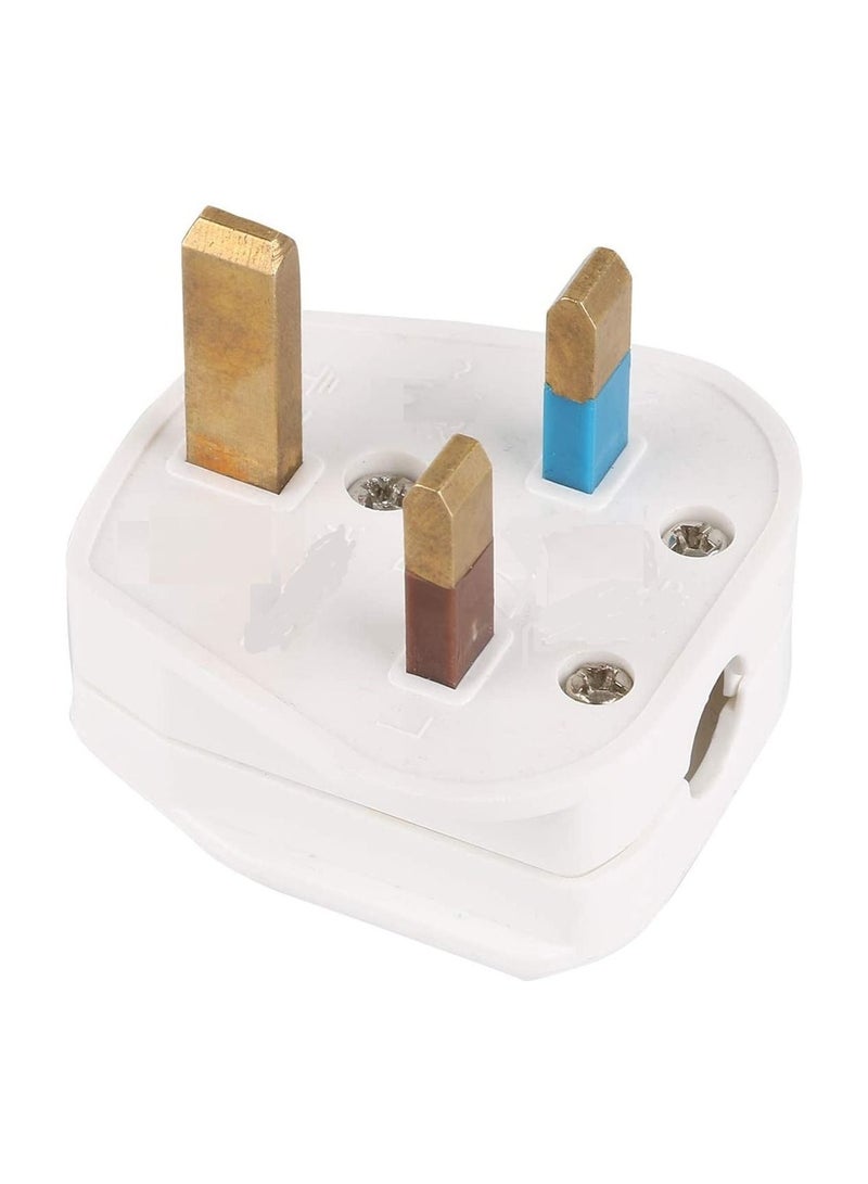 AL RAMIZ قابس كهربائي رئيسي بلاستيكي أبيض مكون من 3 دبابيس - Image 3