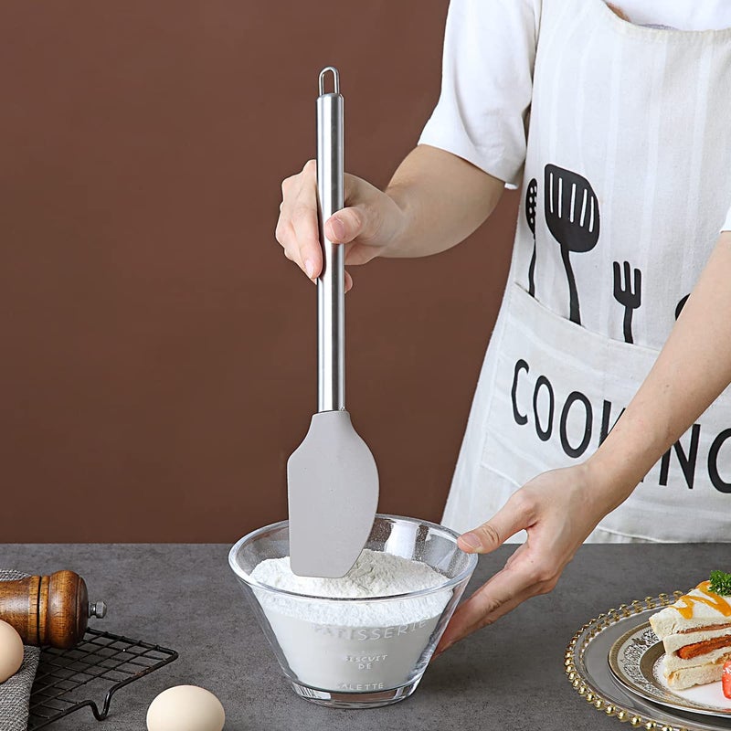 Berglander ملاعق بيرجلاندر غير لاصقة من السيليكون مرنة أدوات الخبز والخلط أدوات الخبز مقاومة للحرارة آمنة في غسالة الصحون سهلة التنظيف - Image 5