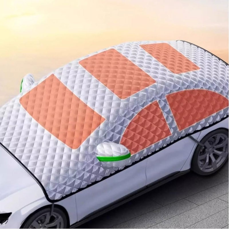 Car Windshield Cover for Ice and Snow for Nissan X-Trail T33 2021-2025, All-Weather Auto Windshield Protector Shade Blocks Winter Frost Hail Protection,C/All-Windows - Image 5