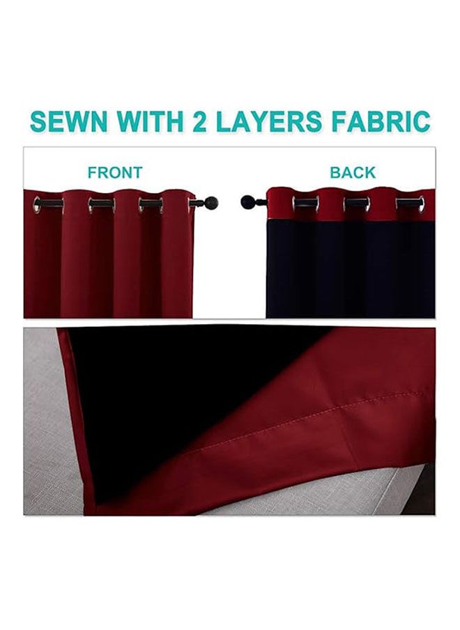 Intex Curtains House - Curtains 100% Blackout Thermal Insulated Fabric Two Layers - Image 1