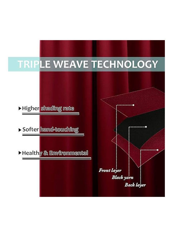 Intex Curtains House - Curtains 100% Blackout Thermal Insulated Fabric Two Layers - Image 1