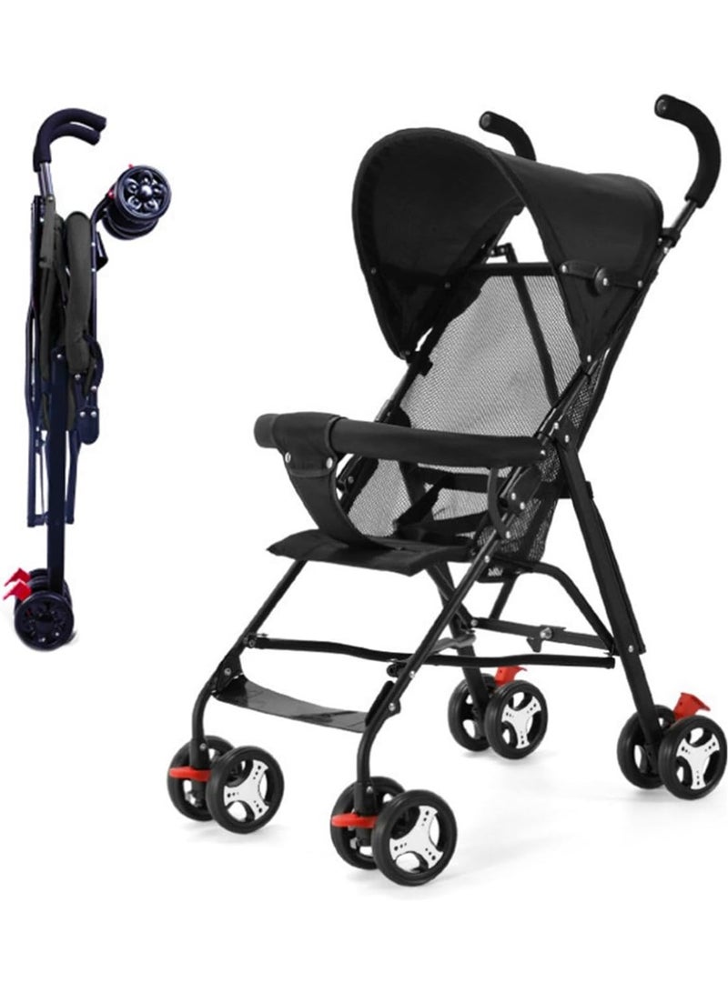 تابيت عربة أطفال خفيفة الوزن وقابلة للطي، وعجلات مقاومة للصدمات وقابلة للقفل - Image 1