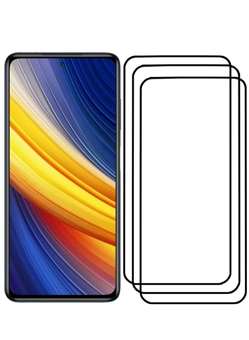CATANES 3 Pack For Xiaomi Poco X3 NFC Screen Protector Tempered Glass Full Glue Back - Image 2