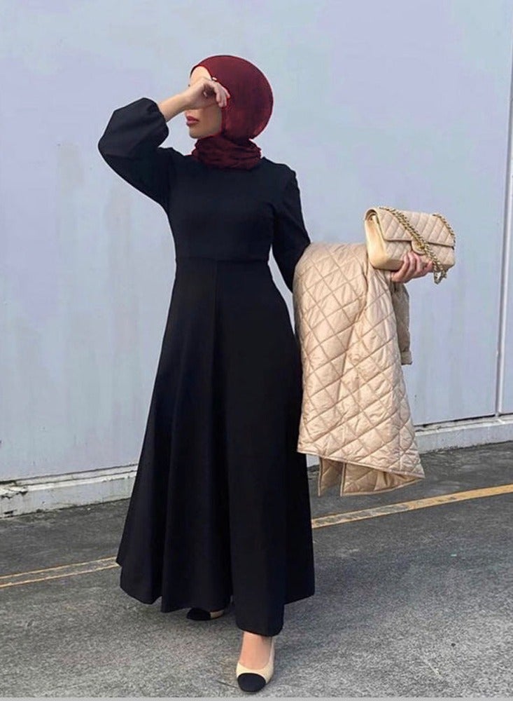 KUYING New Slim Dress Long Dress 