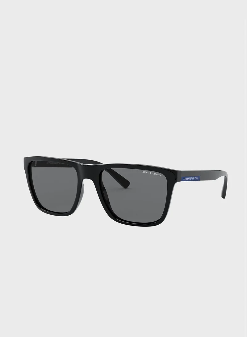 Armani Exchange 0Ax4080S Wayfarer Sunglasses