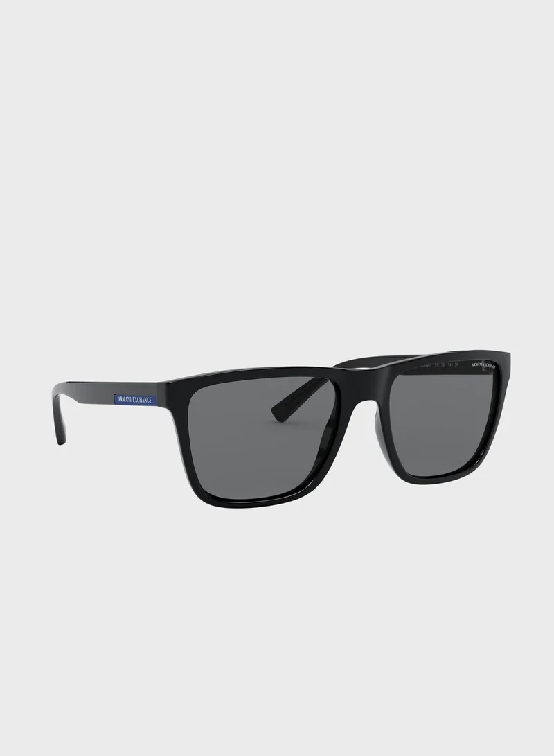 Armani Exchange 0Ax4080S Wayfarer Sunglasses