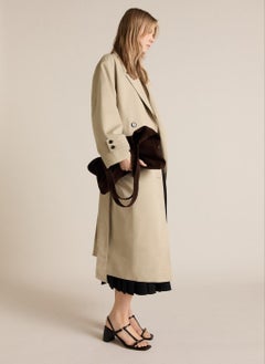 MANGO Long Oversized Double-Breasted Trench Coat  - Image 5