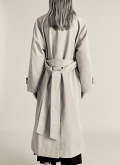 MANGO Long Oversized Double-Breasted Trench Coat  - Image 2
