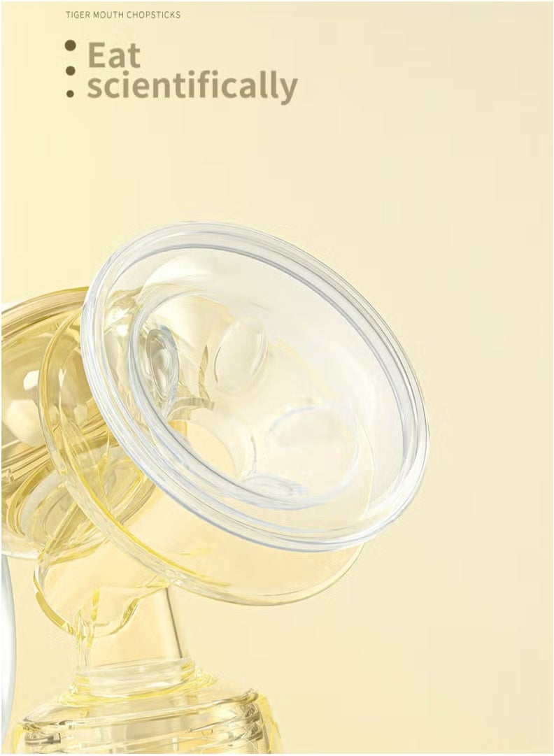 Minitutu Ergonomic Manual Breast Pump, Portable Silicone Pump with 2 Suction Modes, Complete Baby Feeding Set with 160ml BPA-Free Bottle & Nipple - Image 5