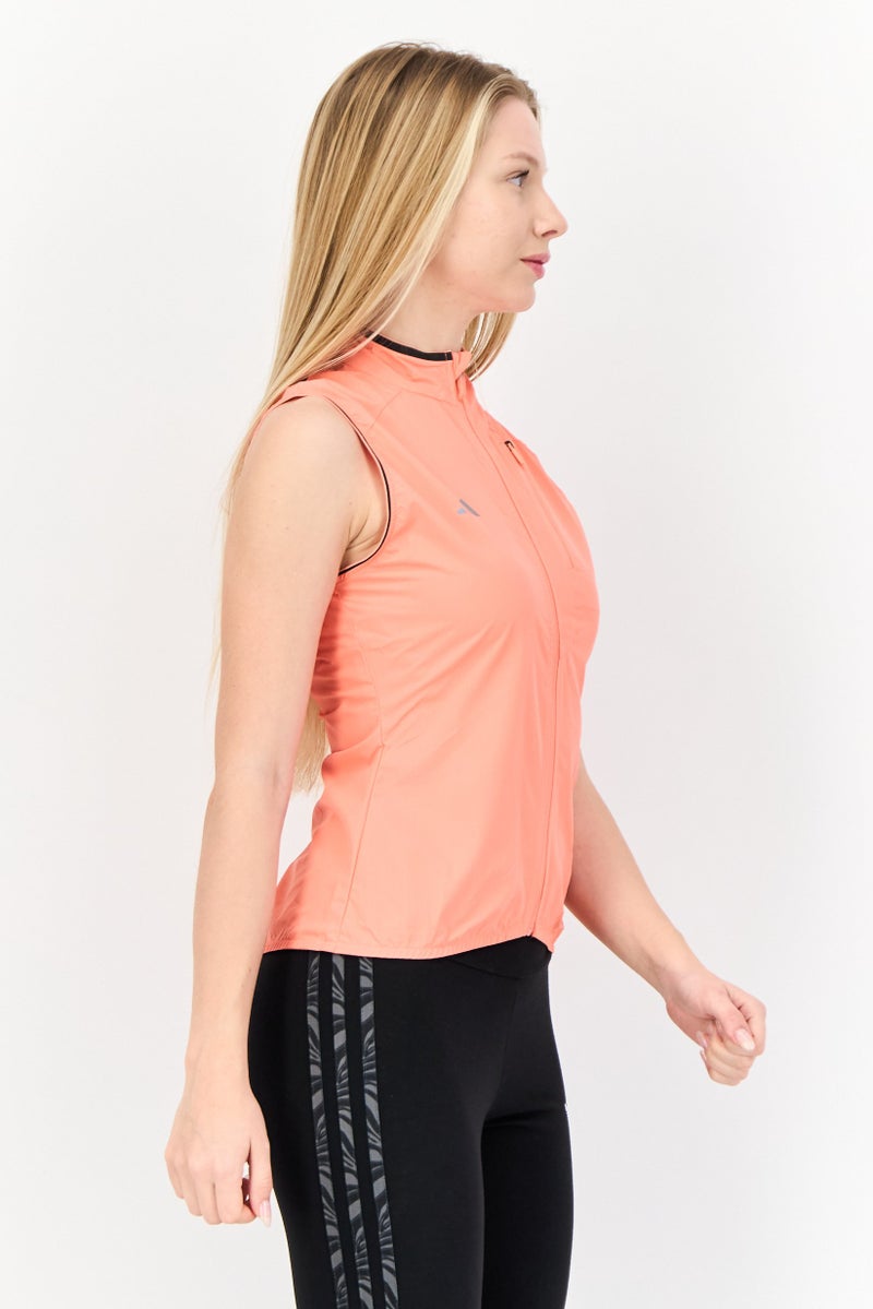 Adidas Women Sportswear Fit Sleeveless Training Top, Orange - Image 2