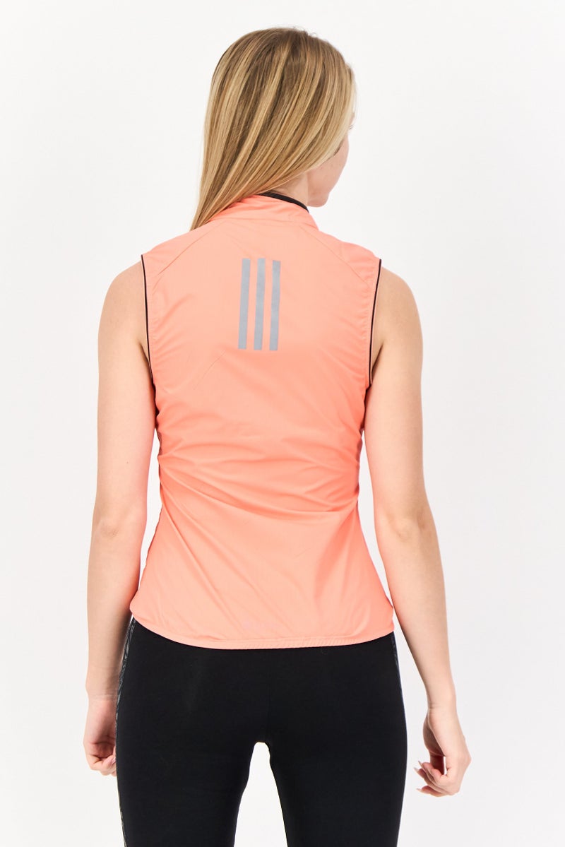 Adidas Women Sportswear Fit Sleeveless Training Top, Orange - Image 4