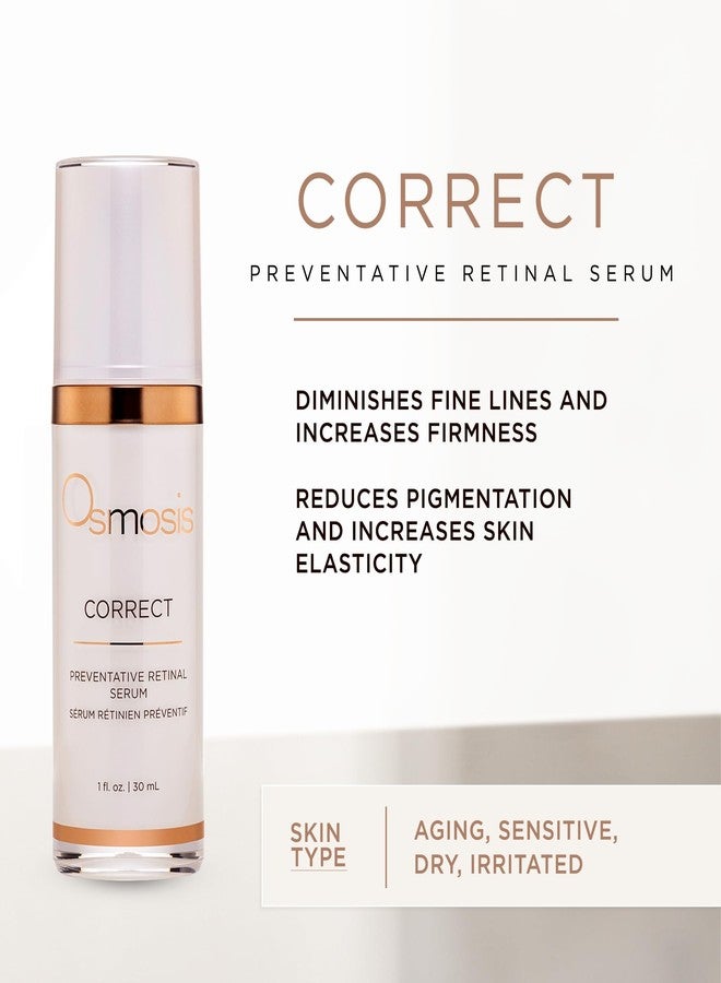 OSMOSIS CORRECT Preventative Retinal Facial Serum, Collagen Booster for Youthful, Radiant Skin for Aging, Pigmented, and Dry Skin, 1 Fl Oz - Image 2