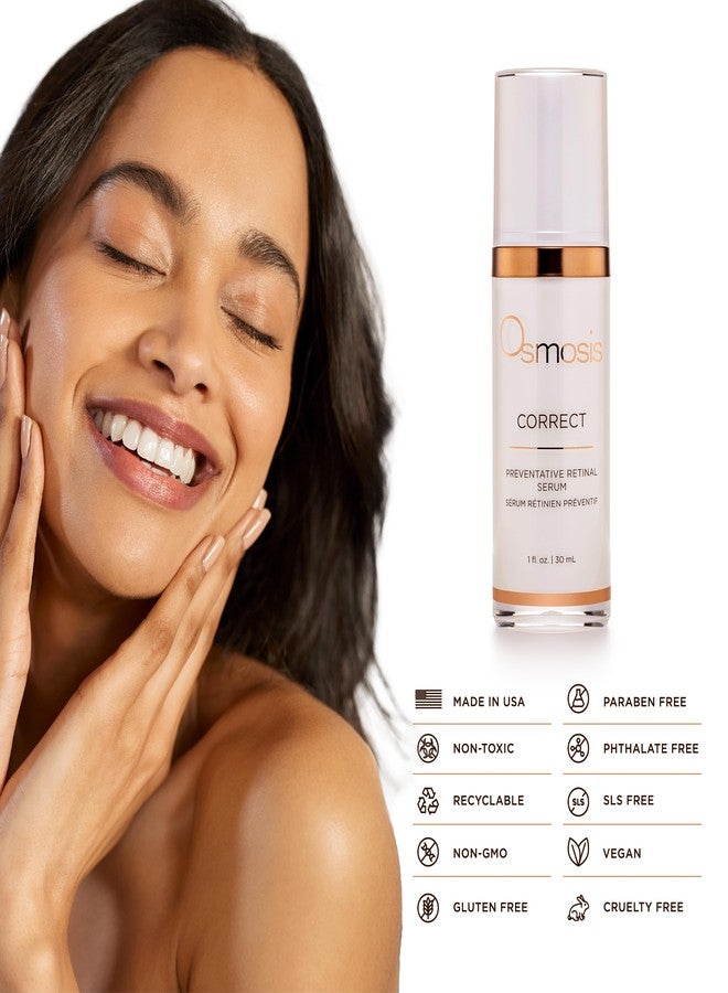 OSMOSIS CORRECT Preventative Retinal Facial Serum, Collagen Booster for Youthful, Radiant Skin for Aging, Pigmented, and Dry Skin, 1 Fl Oz - Image 5