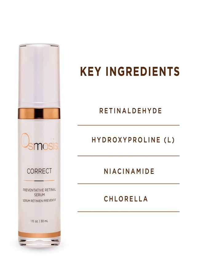 OSMOSIS CORRECT Preventative Retinal Facial Serum, Collagen Booster for Youthful, Radiant Skin for Aging, Pigmented, and Dry Skin, 1 Fl Oz - Image 4