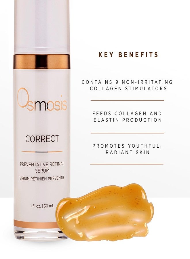 OSMOSIS CORRECT Preventative Retinal Facial Serum, Collagen Booster for Youthful, Radiant Skin for Aging, Pigmented, and Dry Skin, 1 Fl Oz - Image 3