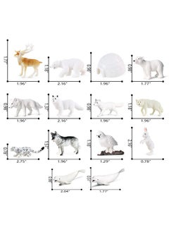 Sienon 26Pack Polar Animal Figures,Mini Plastic Arctic Antarctic Sea Animal Figurines Penguin Polar Bear Walrus Snowy Owl Wolf For Kids Toddlers Birthday Cake Topper Gift Easter Egg Filler  - Image 3