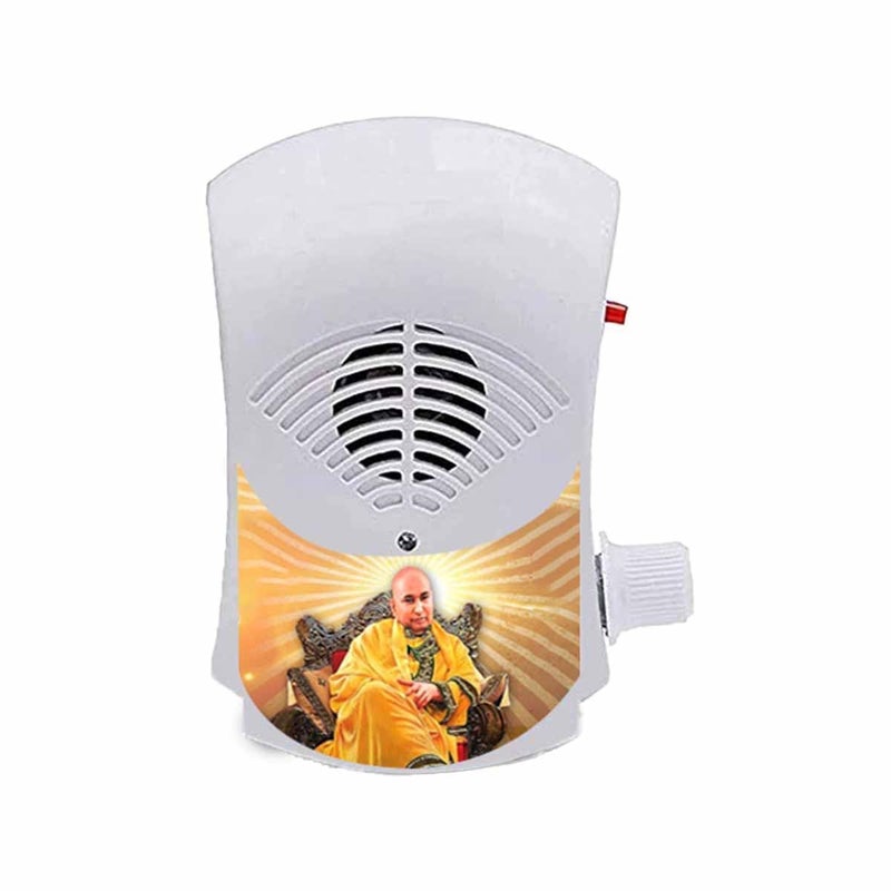 BISMAADH Electric Religious Continuous Mantra Chanting Bell Machine Spiritual Devotional Mantras Pooja Chanting Bell Just Plug & Play (Chattarpur Wale Guru Ji) - Image 1
