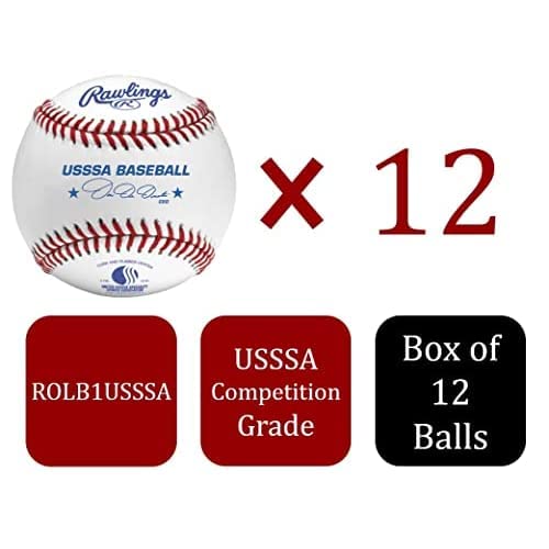 Rawlings USSSA Baseballs Competition Grade ROLB1USSSA Youth14U 12 Count - Image 3