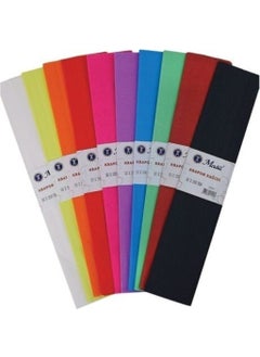 Masis Crepe Paper 50 cm x 200 cm 10 Lots Mixed 1 Pack G.f 
